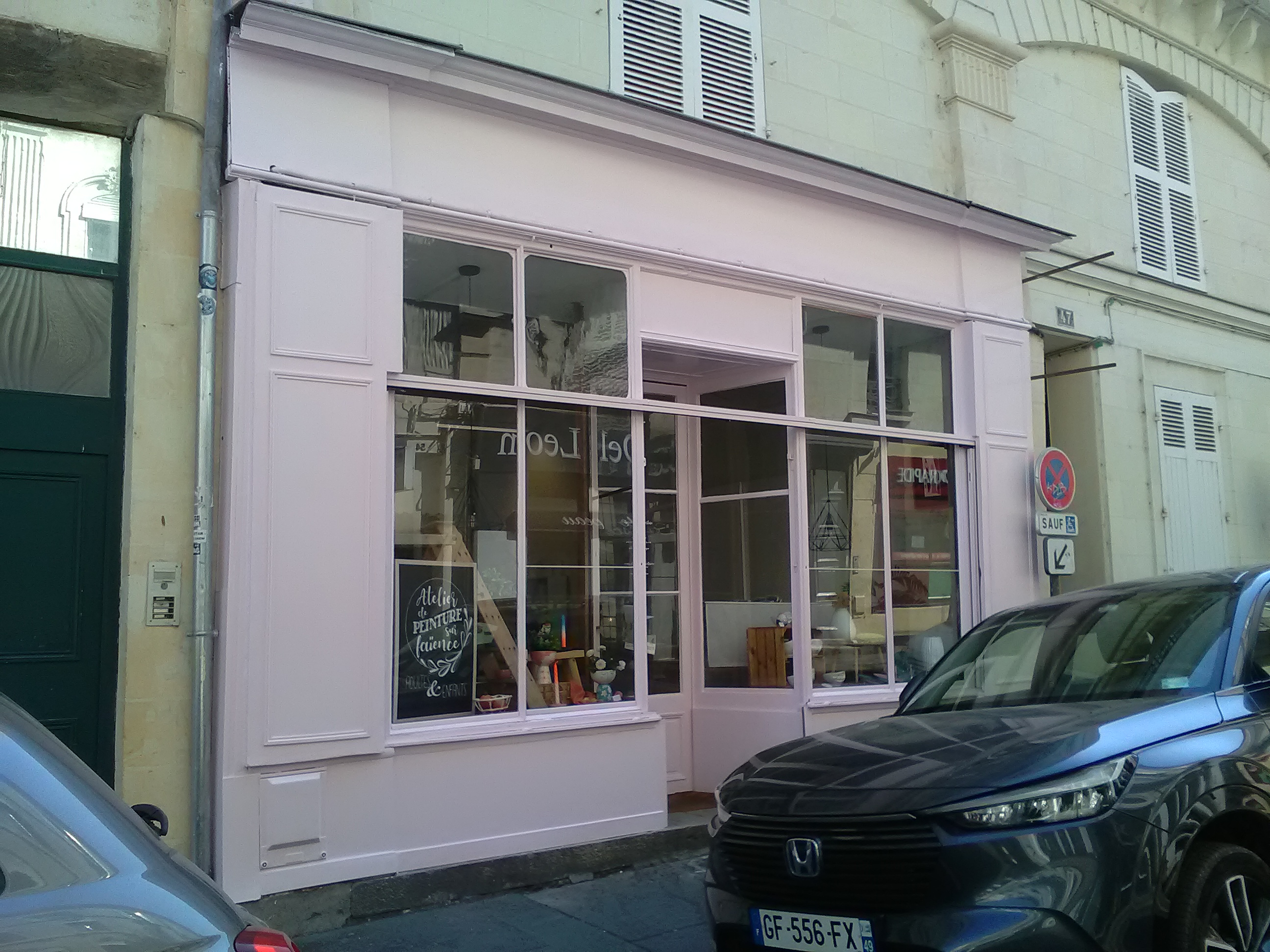 atalier de la céramique devantures Angers Renovation Fabienne Andrieu élégancemurale.fr